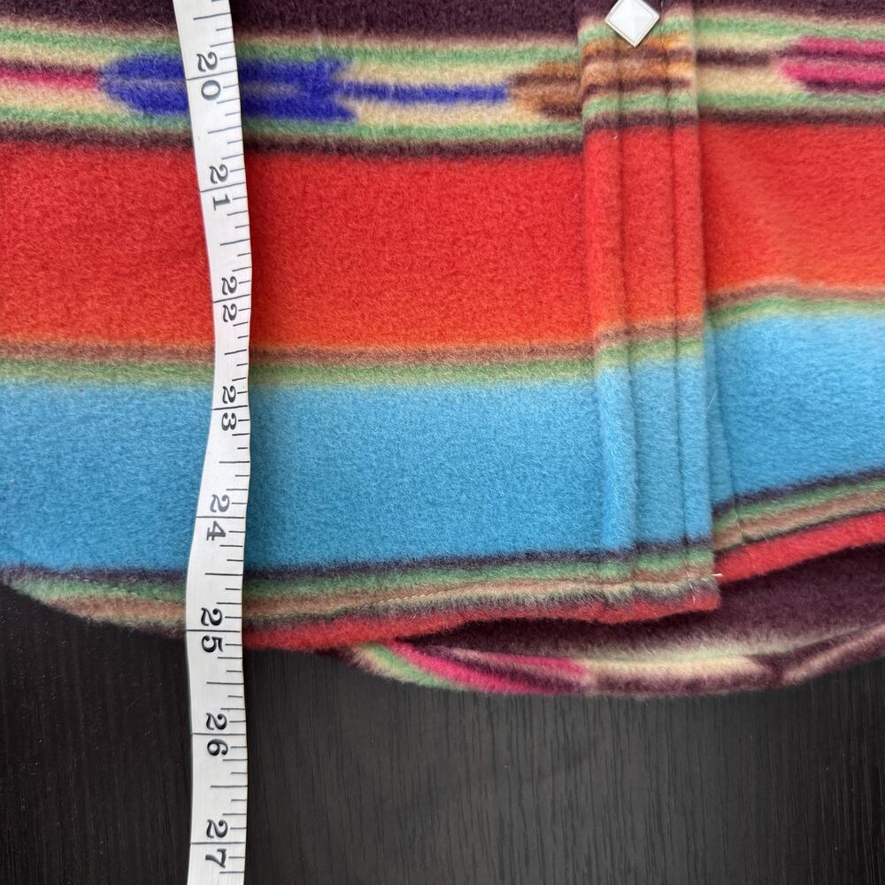 Rockmount Ranch Wear Shirt Womens Small Serape Stripe Fleece Western Snap USA - Picture 9 of 10
